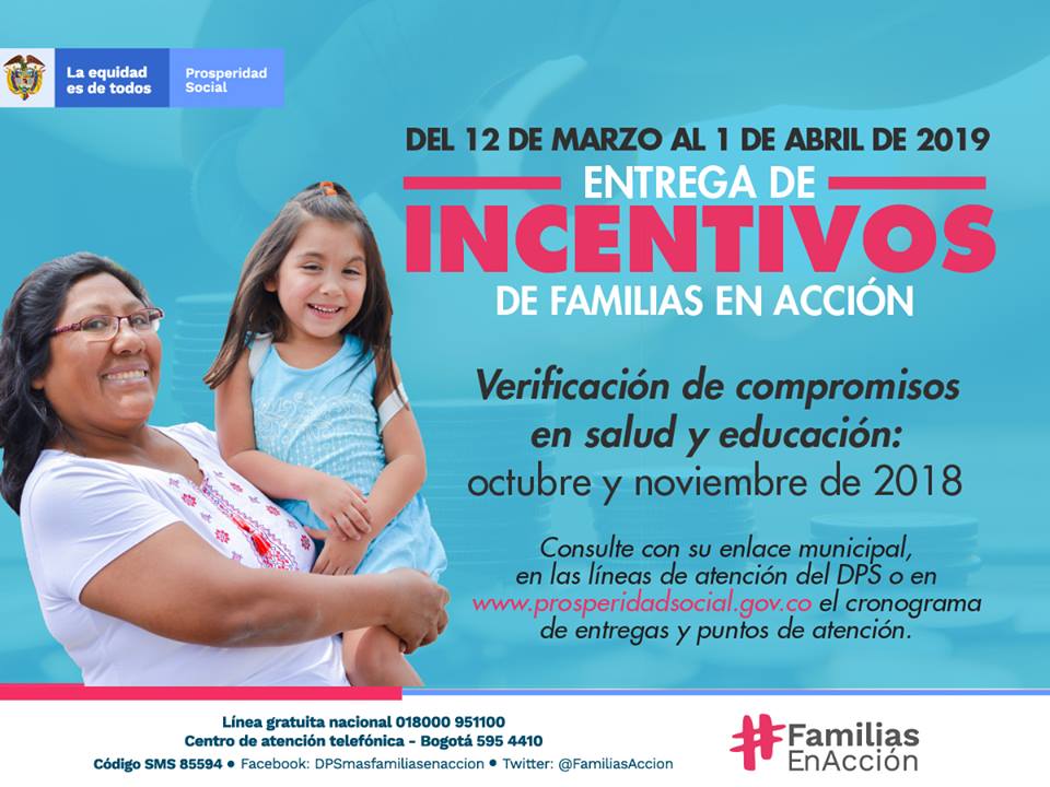 PAGOS PARA BENEFICIARIOS DE FAMILIAS EN ACCIÓN