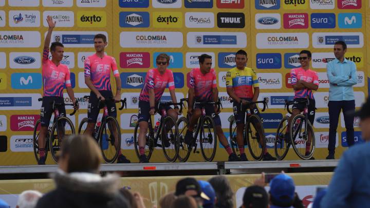 El EF de Urán e Higuita voló en la crono por equipos y ganó la primera etapa del Tour Colombia 2.1