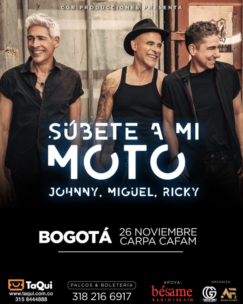 LLEGA A BOGOTÁ “SÚBETE A MI MOTO” TOUR, EL REENCUENTRO DE LA AGRUPACIÓN QUE MARCO TODA UNA GENERACIÓN