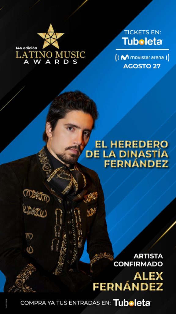 ALEX FERNÁNDEZ EL HEREDERO DE LA DINASTÍA FERNÁNDEZ LLEGARÁ A COLOMBIA PARA RECIBIR EL GRAN HOMENAJE A SU ABUELO DON VICENTE FERNANDEZ EN LOS PREMIOS LATINO MUSIC AWARDS 2024