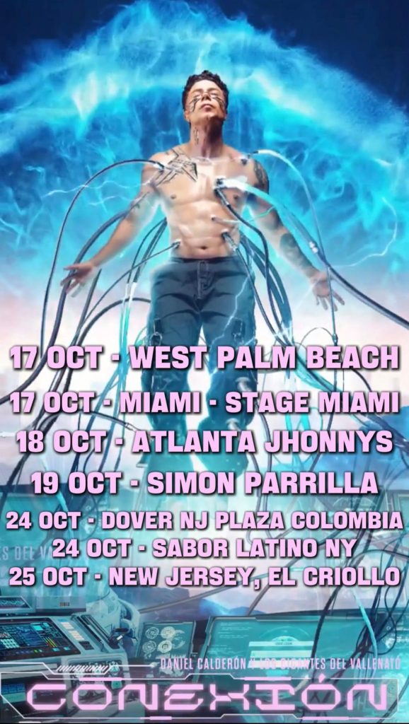 DANIEL CALDERÓN Y LOS GIGANTES DEL VALLENATO REGRESAN DE GIRA POR LAS CIUDADES MÁS IMPORTANTES DE LOS ESTADOS UNIDOS.