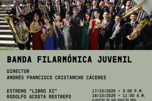 El Claustro de San Agustín recibe a la Banda Filarmónica Juvenil en el marco de la Bienal BOG25