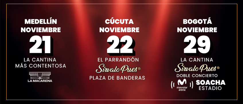La Música Popular cierra el año por todo alto de la mano de eventos ‘Sírvalo Pues”