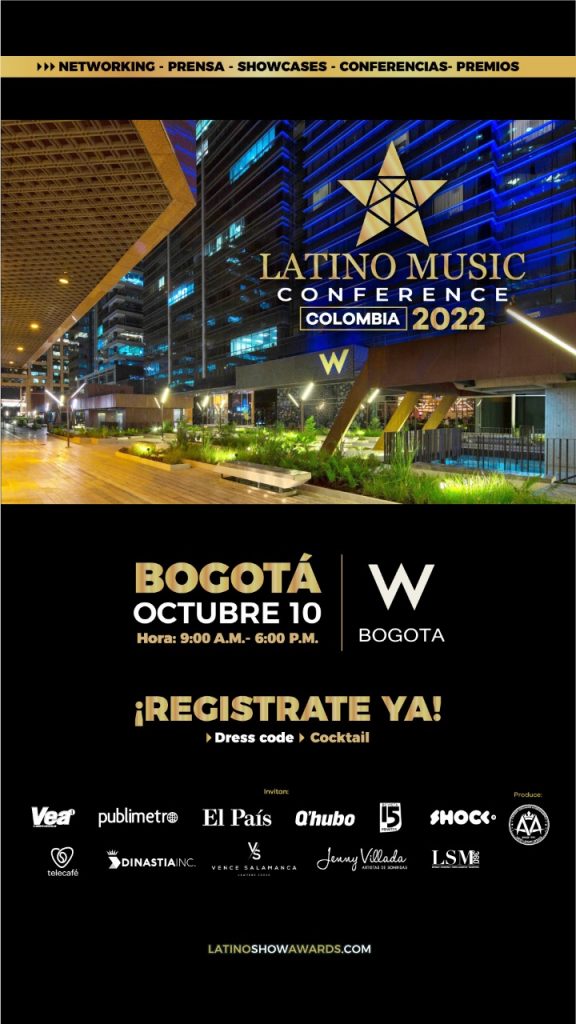 Muy pronto Colombia vibrará con los  ﻿LATINO MUSIC CONFERENCE & AWARDS 2022