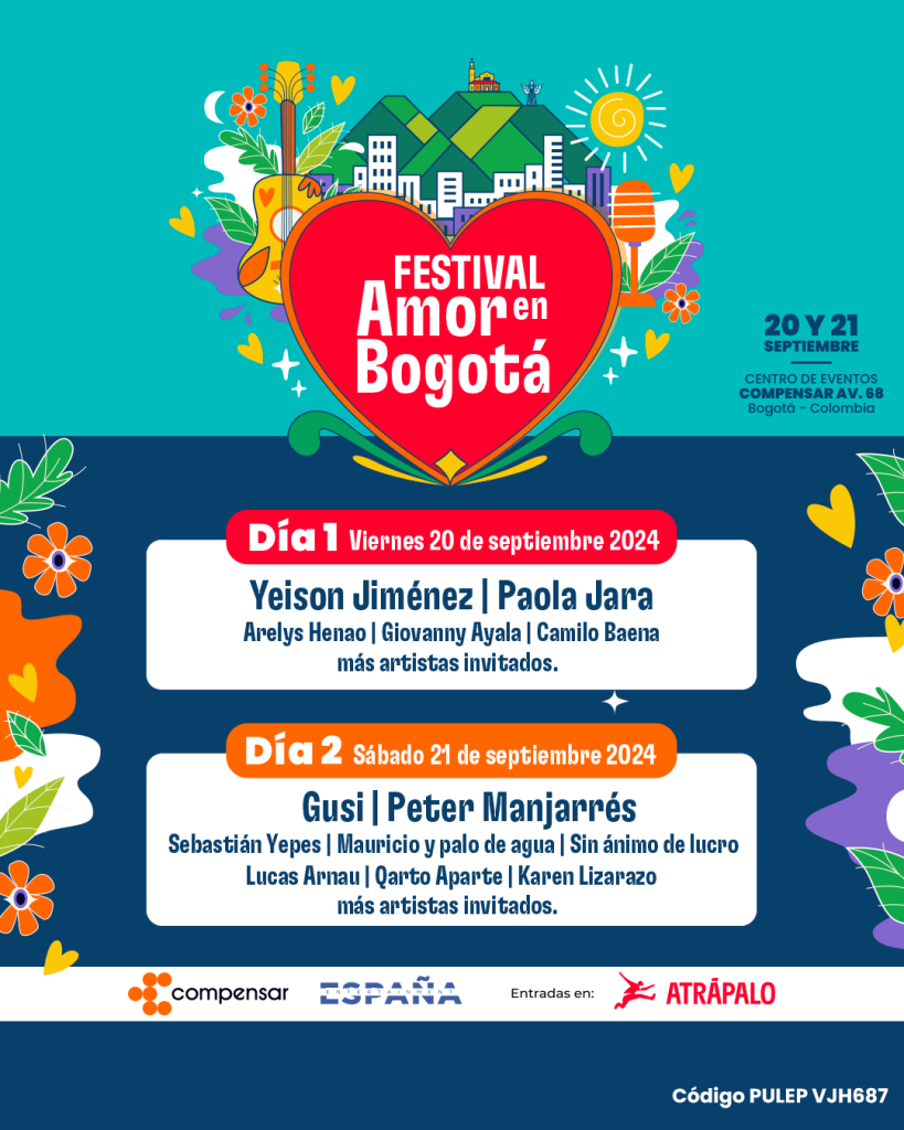 NUEVO CENTRO DE EVENTOS DE COMPENSAR DEBUTA CON EL FESTIVAL ‘AMOR EN BOGOTÁ’,