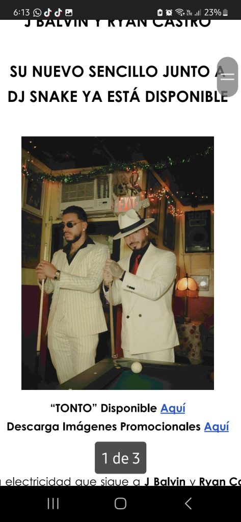 “TONTO” ANTICIPA ALGO MÁS GRANDE DE J BALVIN Y RYAN CASTRO SU NUEVO SENCILLO JUNTO A DJ SNAKE YA ESTÁ DISPONIBLE