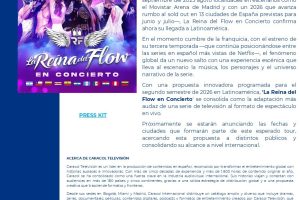 7.Caracol Televisión y Fenix Entertainment anuncian la llegada a Latinoamérica de La reina del flow en concierto