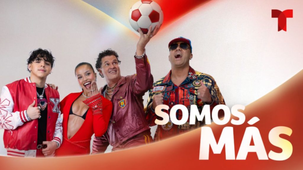Carlos Vives en “Somos Más”, himno de la cobertura de Telemundo para el Mundial 2026