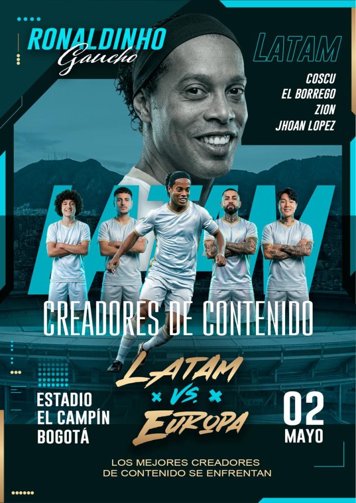 Latam vs Europa: el gran juego “premundialista” de los creadores de  contenido futboleros llega a Bogotá